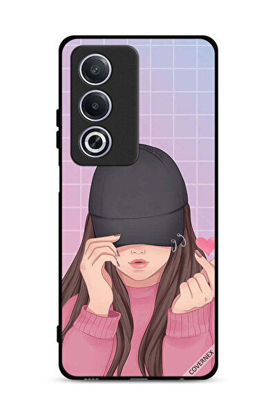 Covernex غطاء حماية لهاتف Oppo A3 Pro 5G بطبعة قبعة سناب لوف جيرل