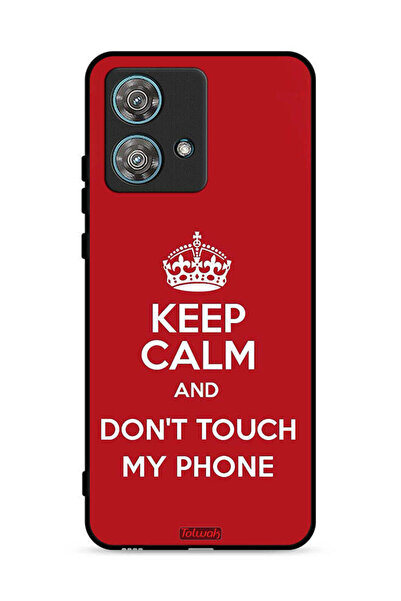 Tolwak غطاء حماية لهاتف موتورولا إيدج 40 نيو 5G، حافظ على هدوئك ولا تلمس هاتفي