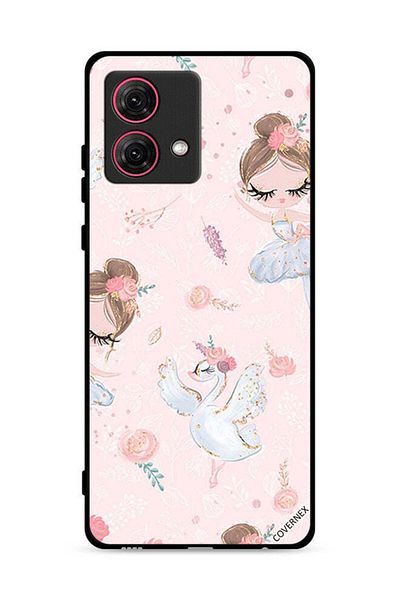 Covernex غطاء حماية لهاتف موتورولا موتو جي 84 5 جي - فتاة وزهور