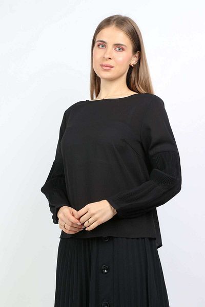 Nichii Women's Oversized Long Sleeve Round Neck Shirt
