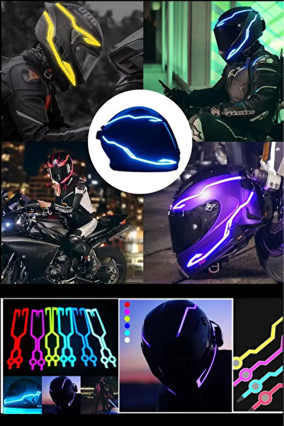 qualityworld 3 Farklı Modlu Motosiklet Kask Ledi Motosiklet Güvenlik Koruyucu...
