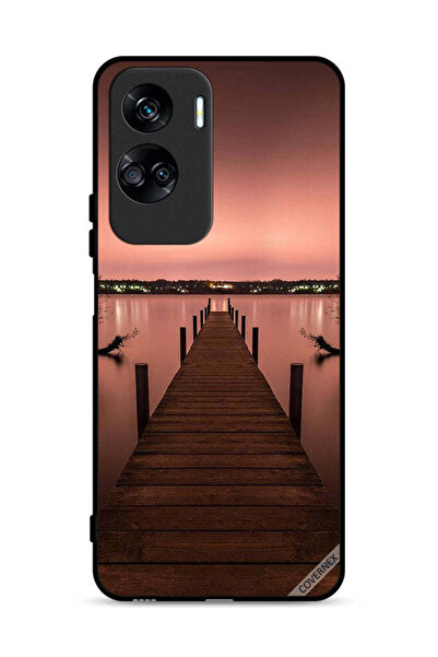 Covernex غطاء حماية لهاتف Honor 90 Lite 5G بنمط Pathway To Sea Evening