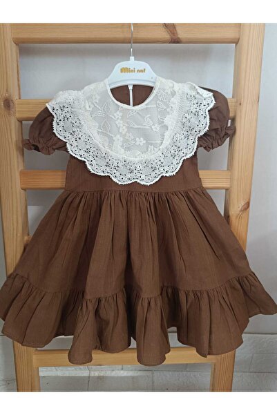 Enaday kids kız çocuk doğum günü parti özel gün bayramlık yazlık pamuklu elbise