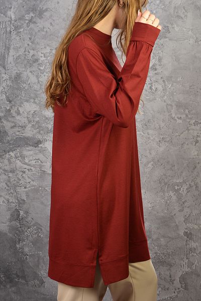 İDOL MODA Combed Oversize Viscos Tunic Comfortable Fit