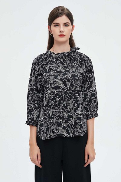 Nichii Floral 3/4 Sleeve Blouse