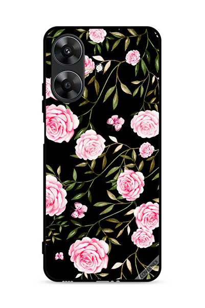 Covernex غطاء حماية لهاتف Realme Note 60 4G وردي اللون في باقات من الأوراق الصغيرة