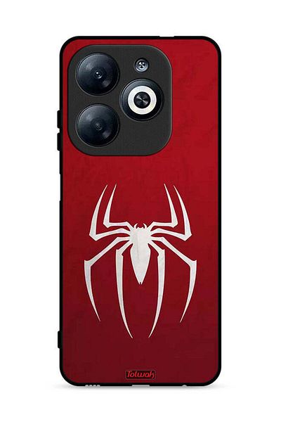 Tolwak غطاء حماية لهاتف Infinix Smart 8 4G بتصميم Spider Icon