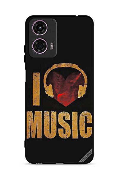 Covernex غطاء حماية لهاتف موتورولا موتو جي 24 4G - تصميم كلاسيكي - أحب الموسيقى