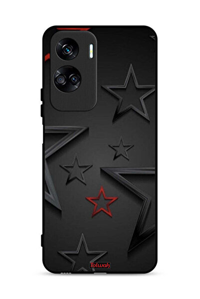 Tolwak غطاء حماية لهاتف Honor 90 Lite 5G بنقشة نجوم
