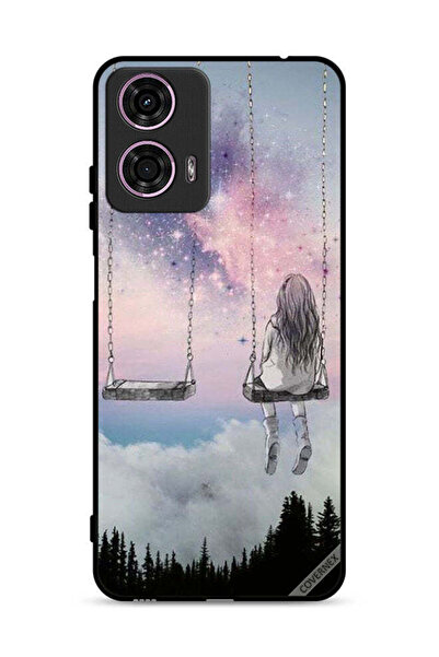 Covernex غطاء حماية موتورولا موتو جي 24 4G برسومات فتاة وحيدة