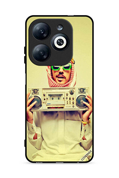 Covernex غطاء حماية لهاتف Infinix Smart 8 4G يحمل جهاز موسيقى عتيق