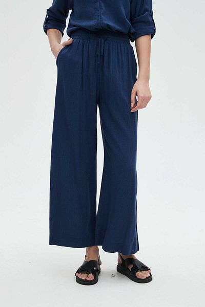 Nichii Women's Long Pants with Waist Tie