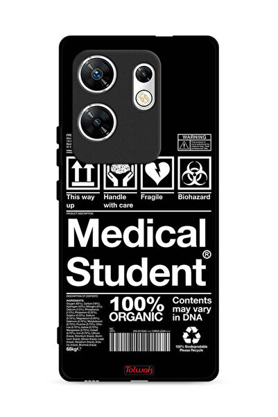 Tolwak غطاء حماية لهاتف Infinix Zero 30 4G، ملصق طالب الطب