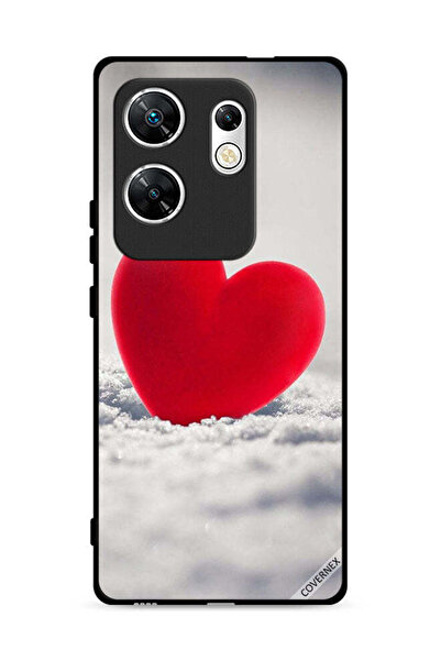 Covernex غطاء حماية لهاتف Infinix Zero 30 4G بتصميم قلب أحمر جميل