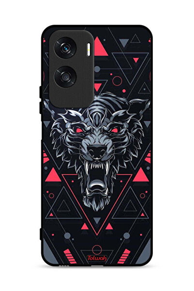 Tolwak غطاء حماية لهاتف Honor X50i 5G بتصميم الذئب المتمرّد