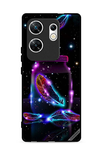 Covernex غطاء حماية لهاتف Infinix Zero 30 4G بنقشة ريش في جرة