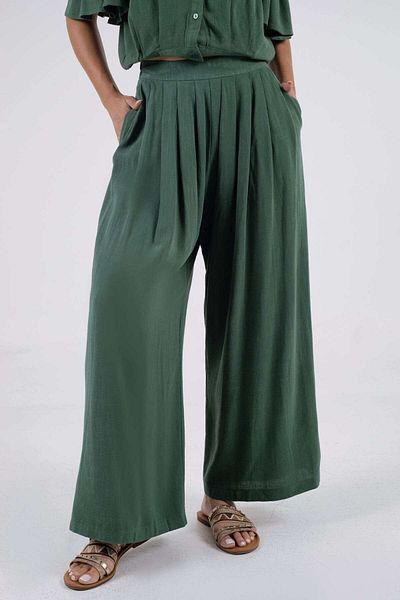 Nichii High-Waisted Wide-Leg Palazzo Pants