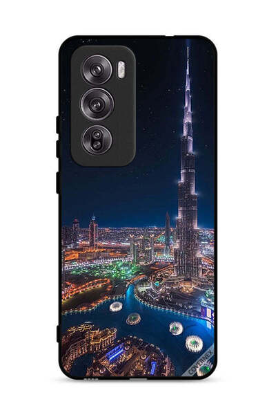 Covernex غطاء حماية لهاتف Oppo Reno12 Pro 5G بمنظر ليلي لوسط المدينة