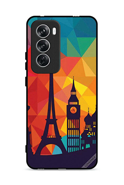 Covernex غطاء حماية لهاتف Oppo Reno12 5G بنمط باريس الملون