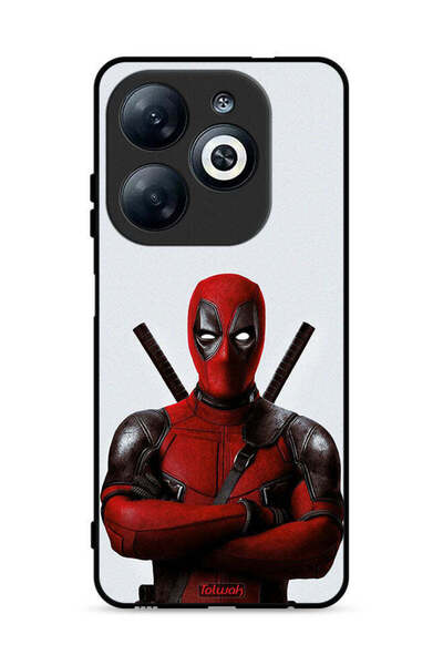 Tolwak غطاء حماية لهاتف Infinix Smart 8 4G بتصميم Deadpool