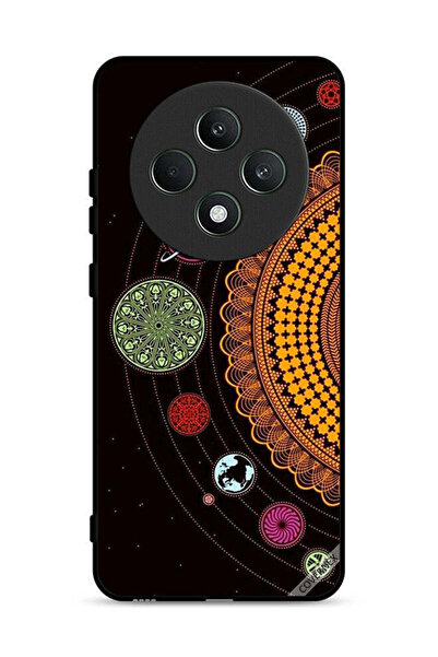 Covernex غطاء حماية لهاتف Oppo Reno12 F 4G بنقشة ماندالا للنظام الشمسي