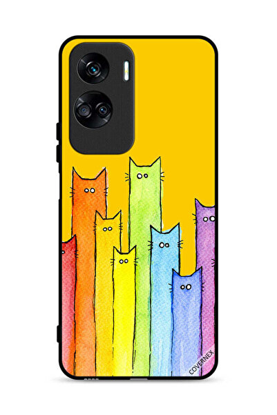 Covernex غطاء حماية لهاتف Honor 90 Lite 5G برسومات قطة