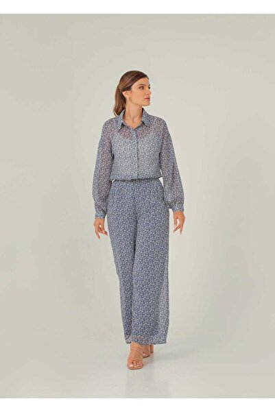 Nichii Women's Long Sleeve Floral Print Shirt