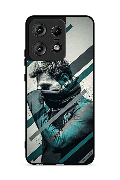 Covernex غطاء حماية لهاتف موتورولا إيدج 50 برو 5G، وجه ميسي المختبئ
