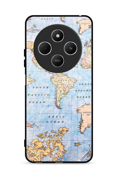 Covernex Xiaomi Redmi 14R 5G Protective Case Cover World Map