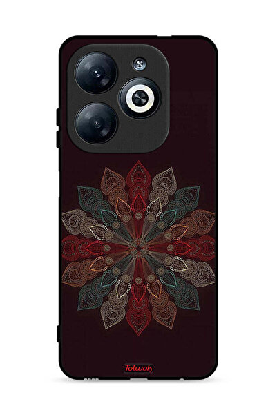 Tolwak غطاء حماية لهاتف إنفينيكس سمارت 8 4G بنقشة زهرة ماندالا