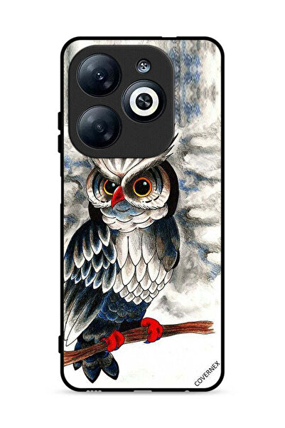 Covernex Infinix Smart 8 4G Protective Case Cover Owl Drawing Art