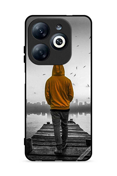 Covernex غطاء حماية لهاتف إنفينيكس سمارت 8 4G - فتى حزين يمشي