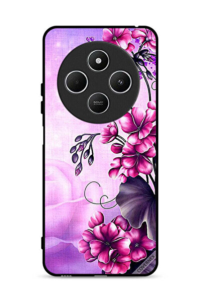 Covernex غطاء حماية لهاتف Xiaomi Redmi 14C 4G بخلفية زهور رومانسية