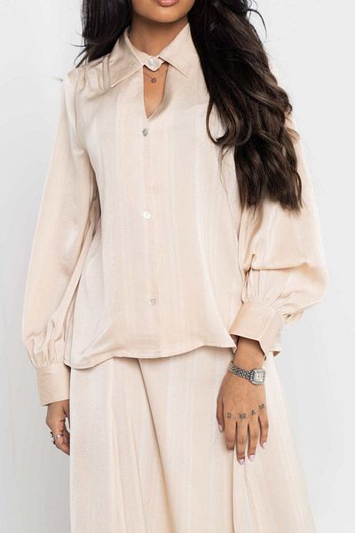 Nichii Open-Front Long Sleeve Shirt