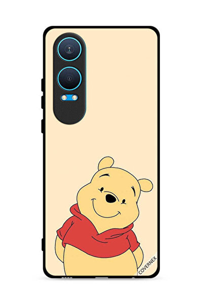 Covernex غطاء حماية لهاتف OnePlus Nord CE4 Lite 5G بتصميم الدب في وضع السعادة