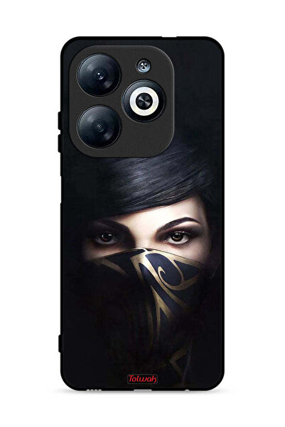 Tolwak غطاء حماية لهاتف إنفينيكس سمارت 8 4G بنقشة فتاة محجبة