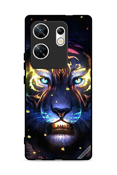 Covernex غطاء حماية لهاتف Infinix Zero 30 4G بتصميم أسد ومشبك فني