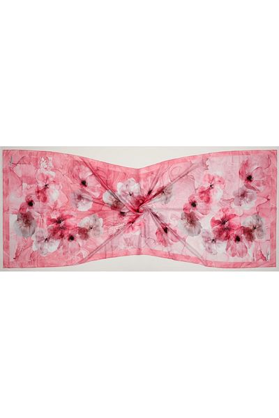 Bonjela Cotton Soft Shal Pink Series Ethnic Flower Pattern