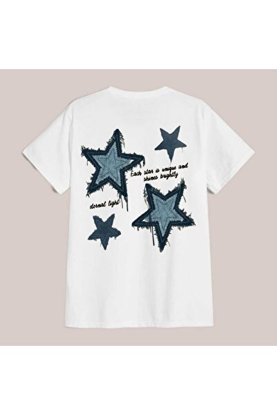 Harajuku Style Alb, sezon nou, cu imprimeu special, oversize, unisex, de vară