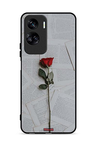 Tolwak غطاء حماية لهاتف Honor 90 Lite 5G وردي على ورق