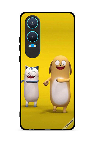 Covernex غطاء حماية لهاتف OnePlus Nord CE4 Lite 5G بنقشة Cat Dog Story