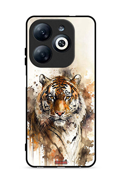 Tolwak غطاء حماية لهاتف Infinix Smart 8 4G بنقشة فن تجريدي من جلد الفهد