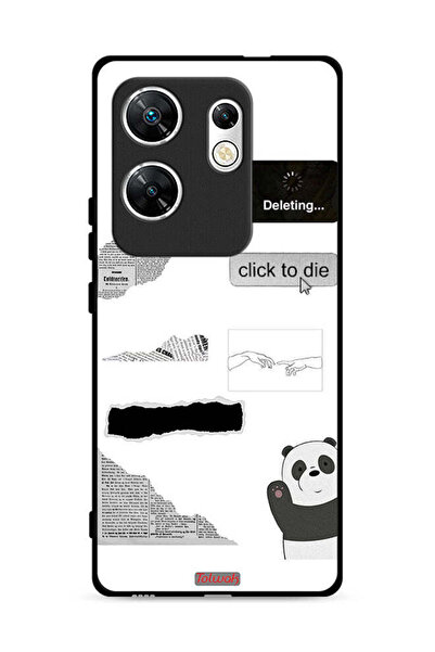 Tolwak غطاء حماية لهاتف Infinix Zero 30 4G بملصق باندا