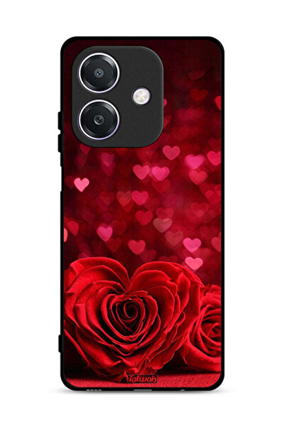 Tolwak غطاء حماية لهاتف Oppo A3 5G بنقشة زهور على شكل قلب وفن تجريدي