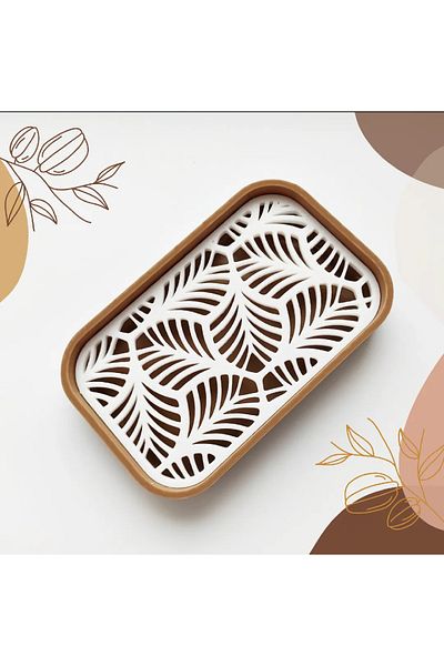 Wuun Store Комплект от 3 сапунерки за баня от масивна пластмаса Декоративна сапунерка
