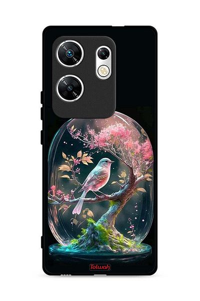 Tolwak غطاء حماية لهاتف Infinix Zero 30 4G بتصميم Bird In Jarr