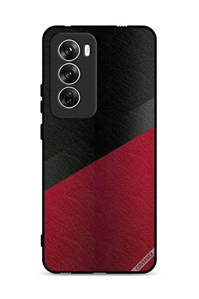 Covernex غطاء حماية جلدي بنقشة جلدي لهاتف Oppo Reno12 5G