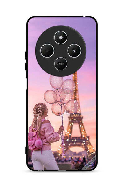 Covernex غطاء حماية لهاتف شاومي ريدمي 14 سي 4G، فتاة تحمل بالونات
