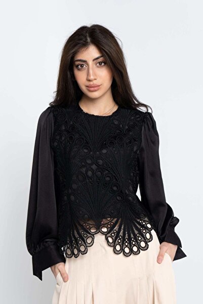 Nichii بلوزة جوبر كلاسيكية نسائية بأكمام قصيرة