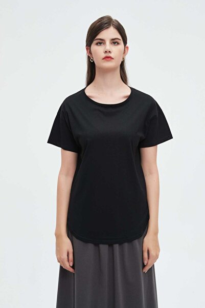 Nichii Wide Plain Short Sleeve Blouse